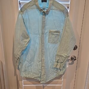 Men's Light Blue Striped Jacket